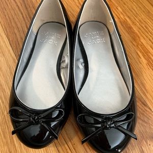 Janie and Jack toddler girl patent leather bow shoe